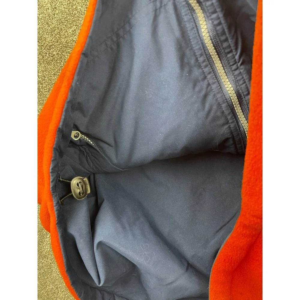 JC Penney Vest Mens Large Vintage 1985 Reversible Hunting Jacket Orange and Blue